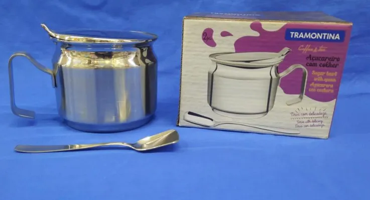 Azucarera con cuchara, línea Lady 10 cm