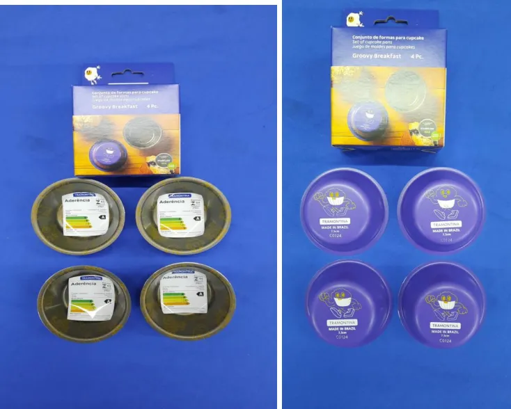 Molde para Cupcake, 4 Unidades de 8 cm cada una