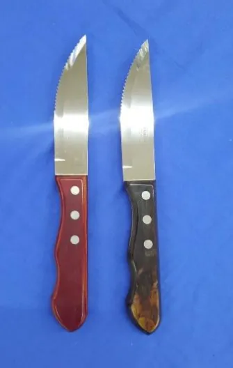 Cuchillo Polywood Color Guinda o Roble, Caja de 12 unidades