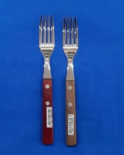 Tenedor Polywood Color Guinda o Roble, 12 unidades