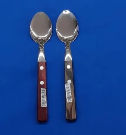 Cuchara Sopa Polywood Color Guinda o Roble, 12 unidades